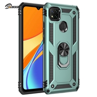 Pancerz pierścień stojak telefon pokrywa dla Xiaomi Redmi 9C NFC 9 9A uwaga 11 10 Pro 9 Pro Redmi 9c Redmi9 TPU zderzak odporny na wstrząsy Shell Case 1